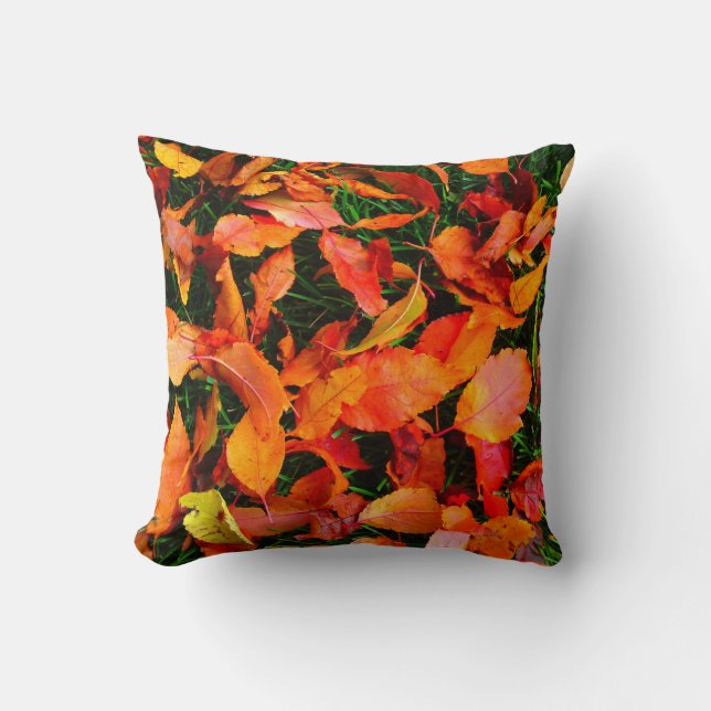 Coussin de texture Feuilles d'automne (Recto)