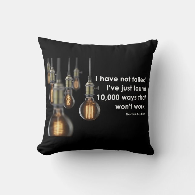 Coussin de Thomas Edison (Recto)