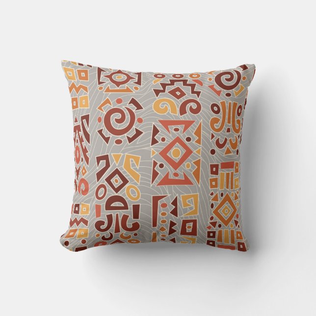 Coussin de tissu de Kente (Recto)