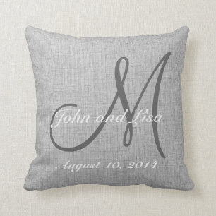 Coussin de toile de Faux fait sur commande de
