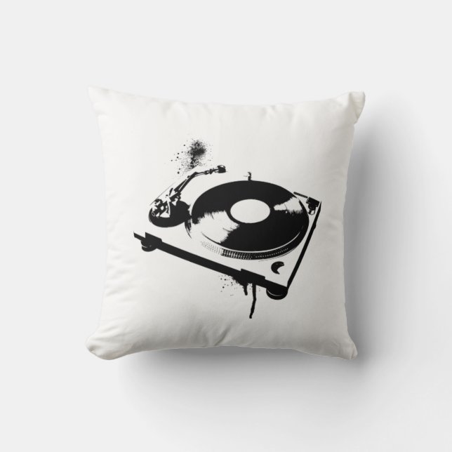 Coussin de Tourne-disque DJ Deejay | Cadres de mus (Recto)