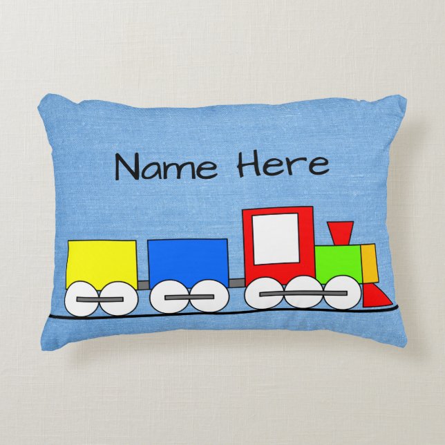 Coussin de train à vapeur jouet pour enfant avec n (Devant)