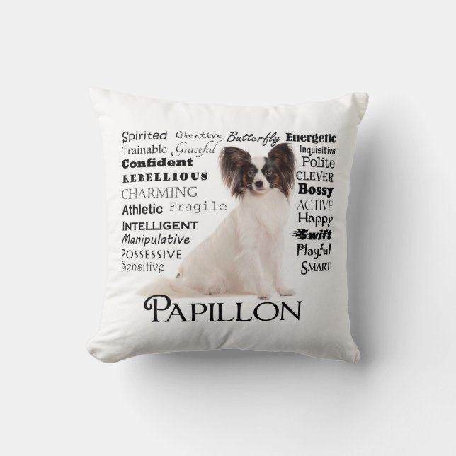 Coussin de traits de Papillon (Recto)
