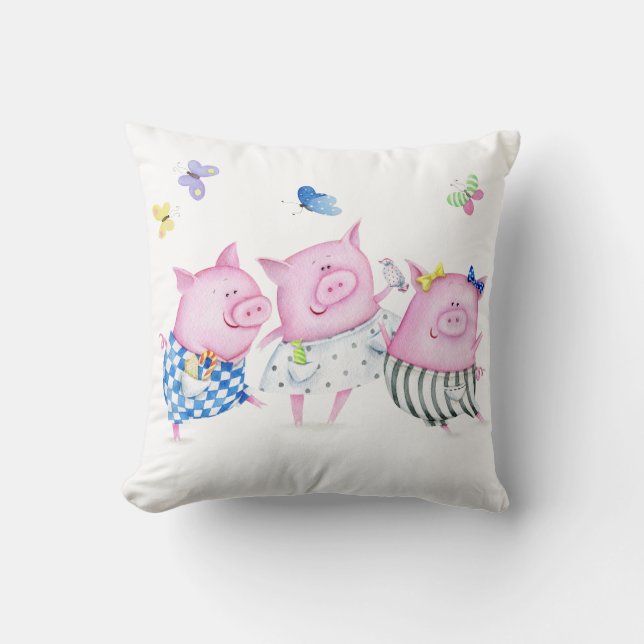 Coussin de trois petit porcs (Recto)