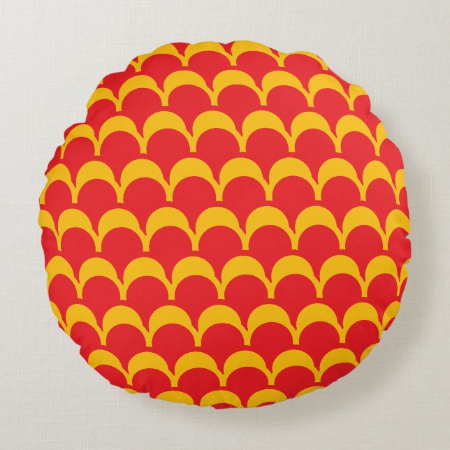 coussin de tuiles rousses (Devant)
