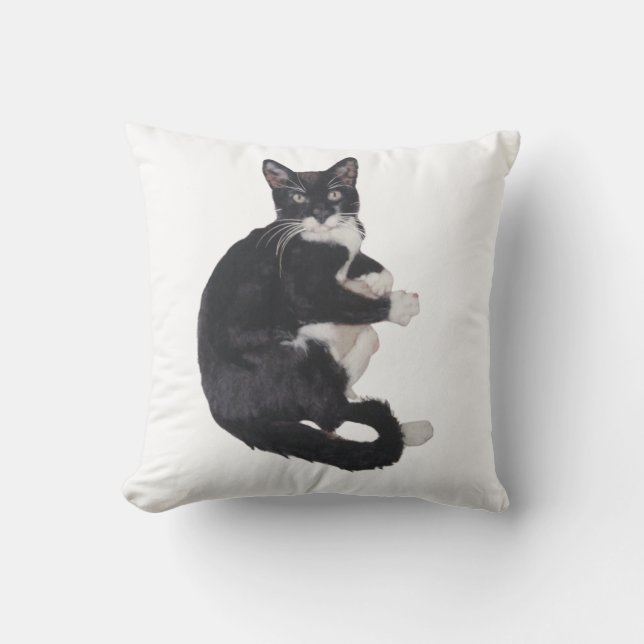 Coussin de Tuxedo noir et blanc (Recto)
