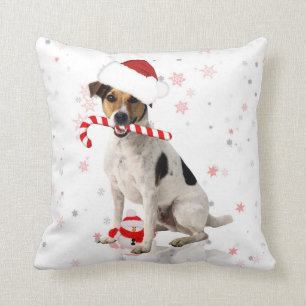 Coussin de vacances de Noël de chien de Jack