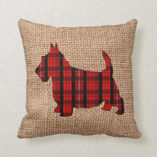 Coussin de vacances de Terrier d'écossais de plai