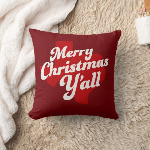 Coussin de vacances *Joyeux Noël Y'all*