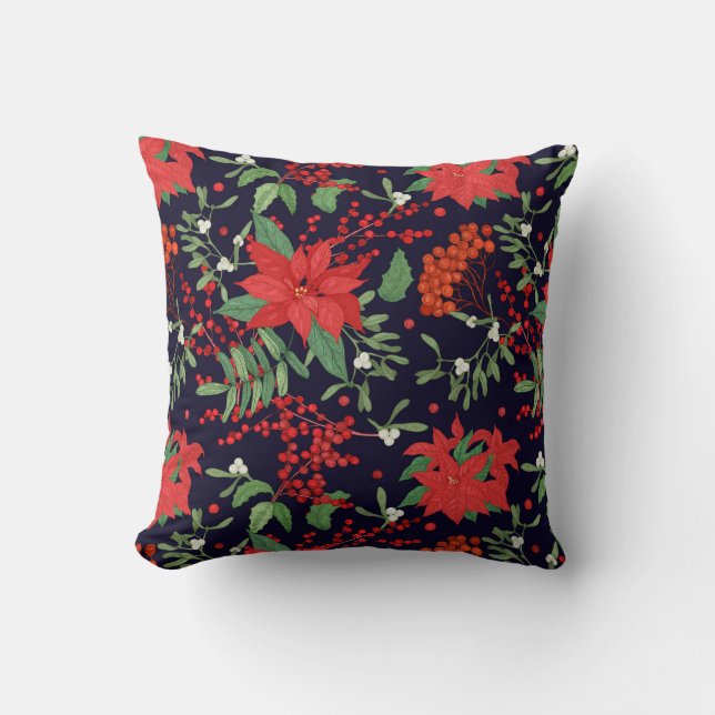 Coussin de vacances Poinsettia (Recto)