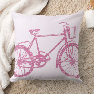 Coussin de vélo rose et violet