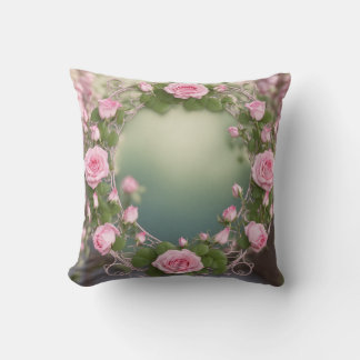 Coussin de vigne Rose enchanté - Beaut floral inte