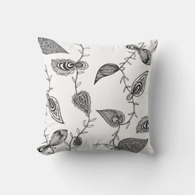 Coussin de vigne tiré à la main (Recto)