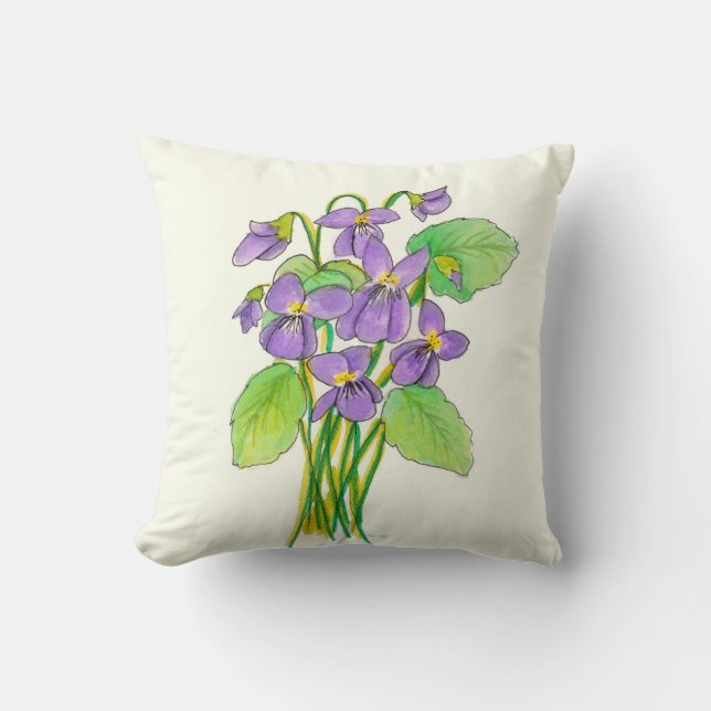 Coussin de Violets sauvages (Recto)