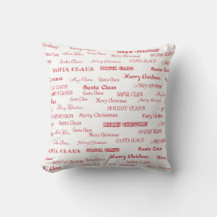 Coussin de voeux de Noël