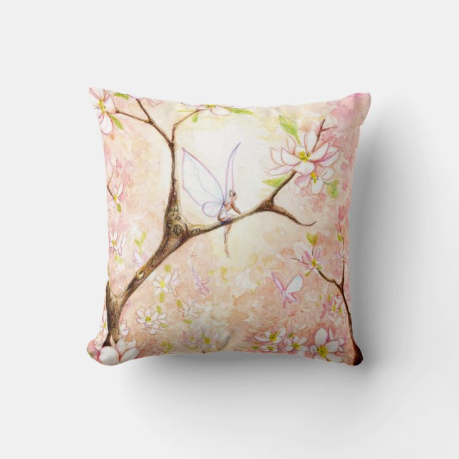 Coussin "de vue rose de fleur" (Recto)