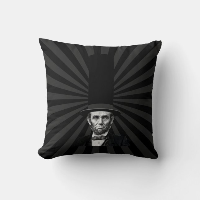 Coussin Déclaration de mode présidentielle d'Abraham Linco (Recto)