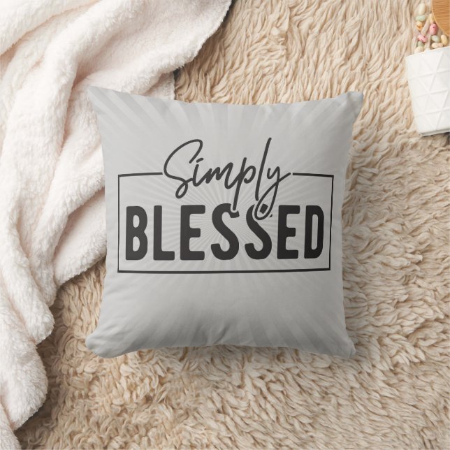 Coussin Décor basé sur la foi tout simplement bienheureux  (Couverture)