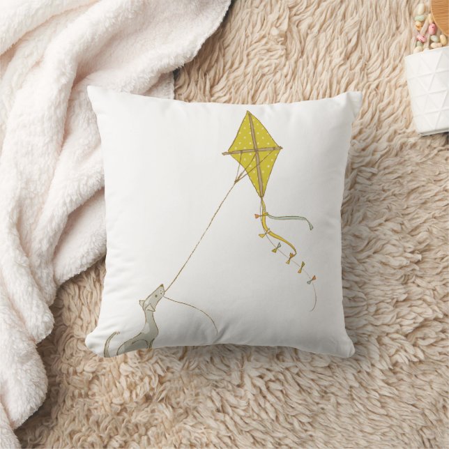 Coussin Décor de chien illustré pour enfants (Couverture)