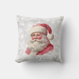 Coussin Décor de la maison de Noël Père Noël rose