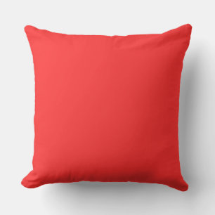 Coussin Décor de maison rouge et noir réversible
