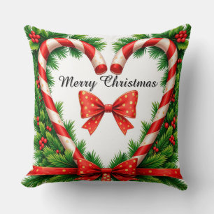 Coussin Décor de Noël festif avec Sucres de canne