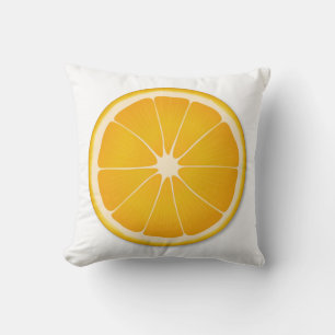 Coussin Décor d'été orange vif