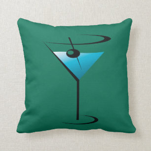 Coussin Décor en verre de maison de carreau de cocktail d