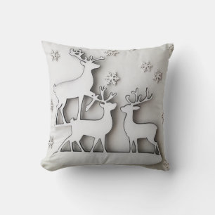 Coussin Décor et cadeaux de rennes lunaires