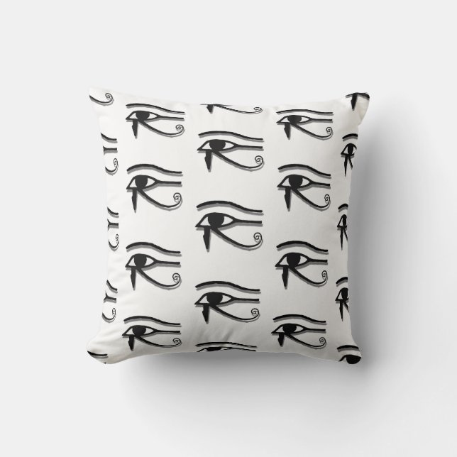 Coussin Décor Motif de l'oeil de Horus (Recto)