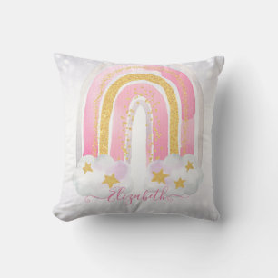 Coussin Décor personnalisé de chambre à coucher Glittery R