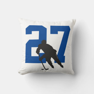 Coussin Décor personnalisé de pièce de nombre de joueur