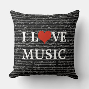 Coussin décor pour amateurs de musique
