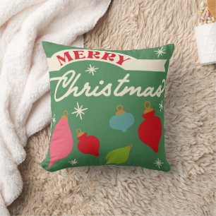 Coussin Décor Rétro Vintage de Noël
