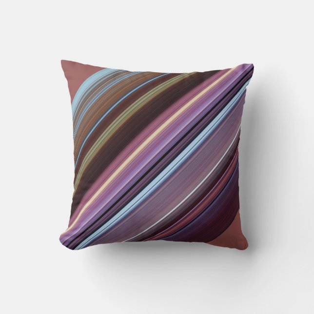 Coussin décoratif à bande réversible (Recto)