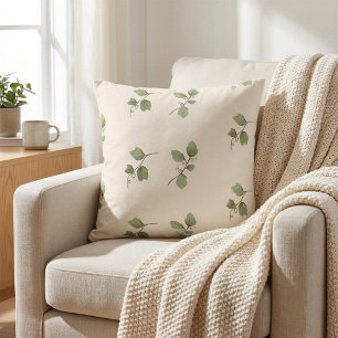 Coussin décoratif à motif de vigne automnal