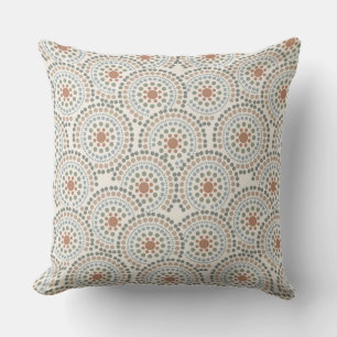 Coussin décoratif à motif géométrique bohème