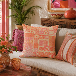 coussin décoratif à motif hawaïen