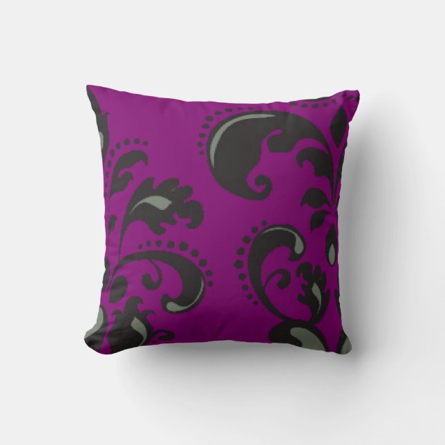Coussin décoratif à spirale violette (Recto)