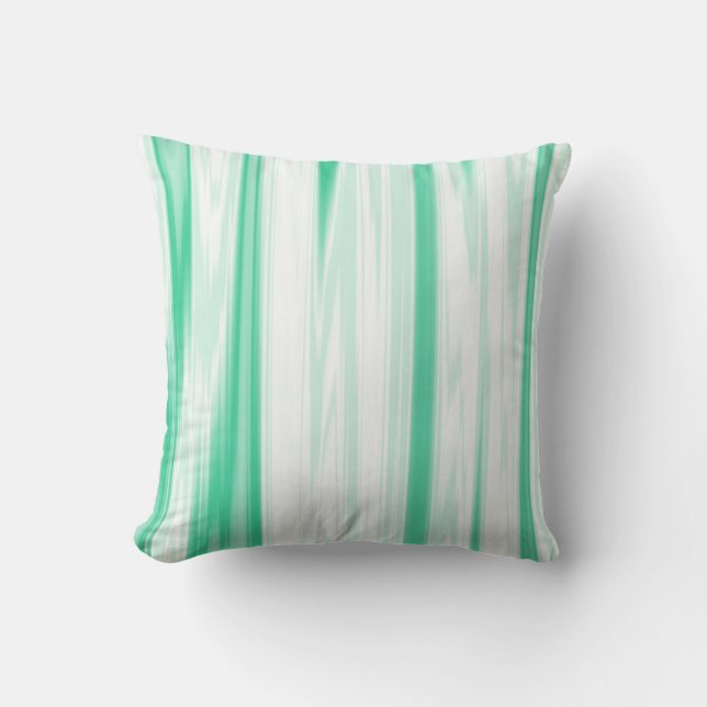 Coussin décoratif à tourbillon vert (Recto)