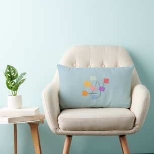 Coussin décoratif abstrait coloré