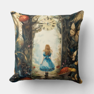 Coussin décoratif Alice au pays des merveilles