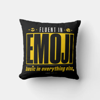 Coussin Décoratif Amateur d'Émoji Drôle