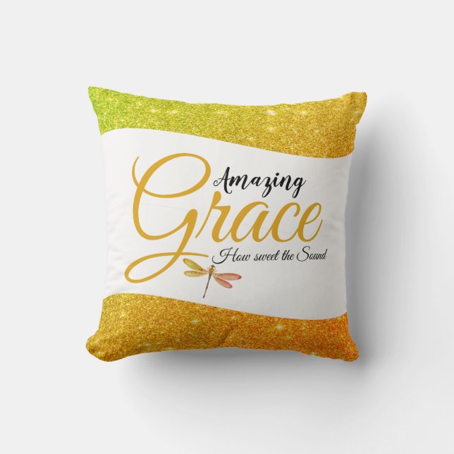 Coussin décoratif Amazing Grace (Recto)