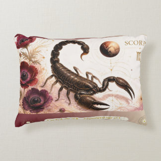 Coussin décoratif Art Nouveau Scorpion
