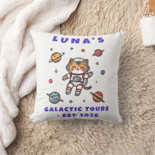 Coussin Décoratif Astronaute Chat de l'Espace Pers