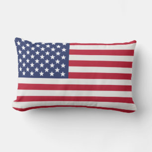 Coussin décoratif avec drapeau patriotique des Éta