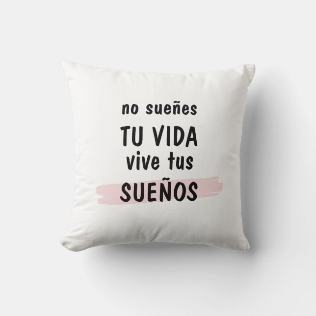 coussin décoratif avec phrase inspiratrice (Recto)