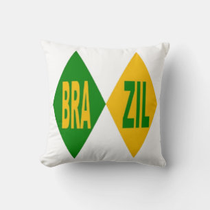 Coussin décoratif blanc BRAZIL