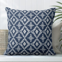 Coussin décoratif bleu marine